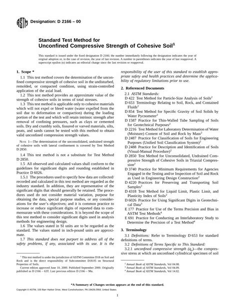 astm grout unconfined compressive strength test|Standard Test Methods for Unconfined Compressive .